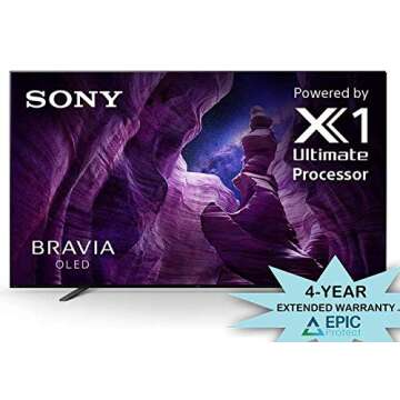 Sony XBR-55A8H 55" 4K Ultra High Definition HDR OLED Bravia Smart TV with an Additional 4 Year Coverage by Epic Protect (2020)
