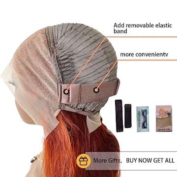 Zhuomei BEAUTY Reddish Brown Lace Front Wigs Human Hair 200% Density Body Wave Reddish Brown Wig Human Hair 13x4 Transparent HD Lace Frontal Human Hair Wigs 24 inch Glueless Wig Human Hair