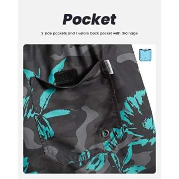 maamgic Men's Quick Dry Swim Trunks - Stylish & Comfortable