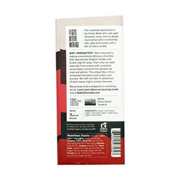 RAAKA Organic Cask Aged Bourbon Chocolate Bar, 1.8 OZ