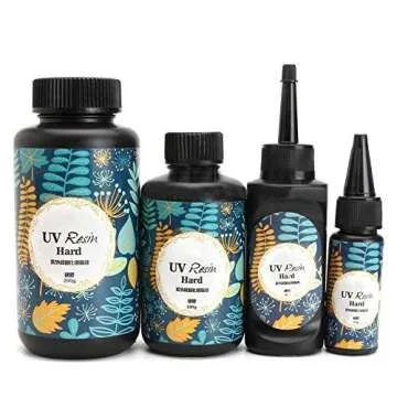 Lx10tqy 10/15/25/60/100/200g Non-Toxic UV Resin Hard Glue Ultraviolet Transparent LED DIY Tools 200g