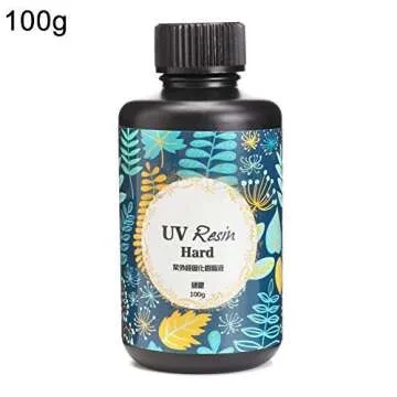 Lx10tqy 10/15/25/60/100/200g Non-Toxic UV Resin Hard Glue Ultraviolet Transparent LED DIY Tools 200g