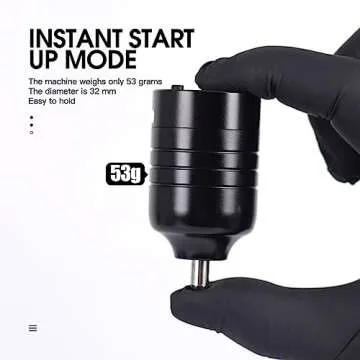 Dragonhawk Complete Tattoo Kit Beginner Tattoo Gun Kit Wireless Tattoo Machine Kit Lightweight 1300mAh Battery Power Supply