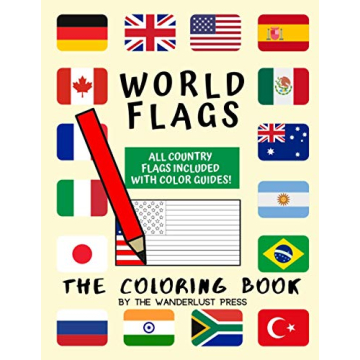 Coloring Book of World Flags for Kids and Parents