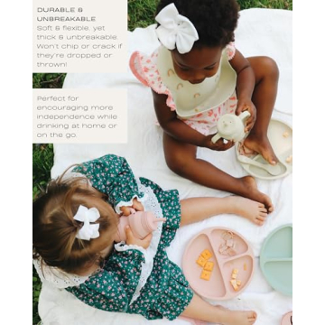 Hippypotamus Silicone Transition Cups for Toddlers - Set of 2