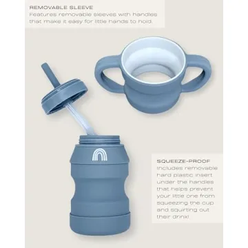 Hippypotamus Silicone Transition Cups for Toddlers - Set of 2