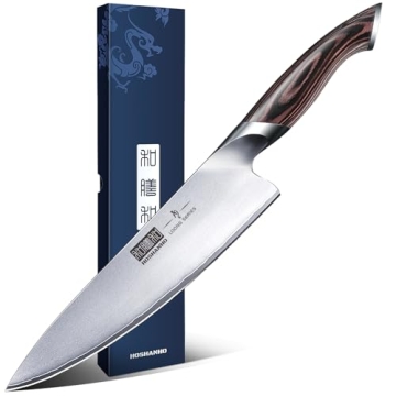 HOSHANHO 8 Inch Japanese Steel Chef's Knife for Home Cooks