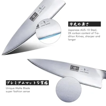 HOSHANHO 8 Inch Japanese Steel Chef's Knife for Home Cooks