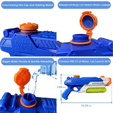 Summer Soaker Water Guns for Kids and Adults - 2 Pack