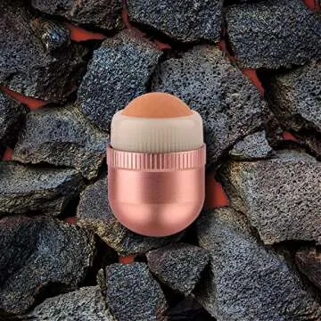 Oil-Absorbing Volcanic Face Roller for Quick Refresh