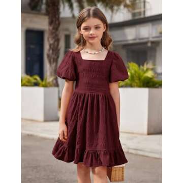 Elegant Arshiner Tween Girls Dress for Special Occasions