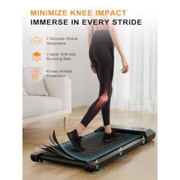 Walking Pad Treadmill 3 in 1 Low Noise Under Desk