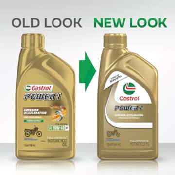 Castrol Power1 4T 5W-40 Full Synthetic Oil for Motorcycles