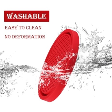 SINGARO Non-Slip Car Cup Coasters - 4PCS Set Red