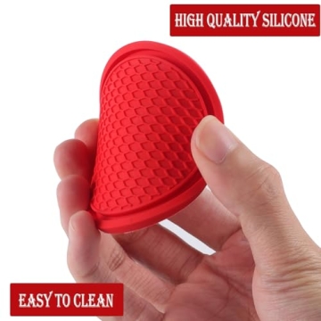 SINGARO Non-Slip Car Cup Coasters - 4PCS Set Red