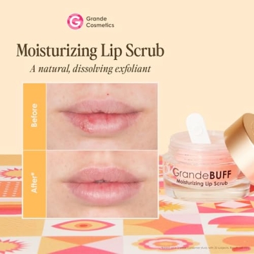 GrandeBUFF Lip Scrub Mango Butter Argan Oil Hydration