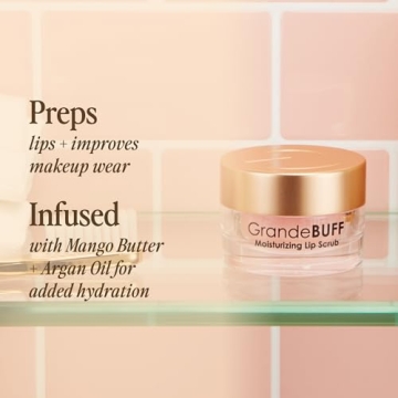 GrandeBUFF Lip Scrub Mango Butter Argan Oil Hydration