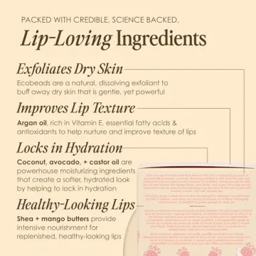 GrandeBUFF Lip Scrub Mango Butter Argan Oil Hydration