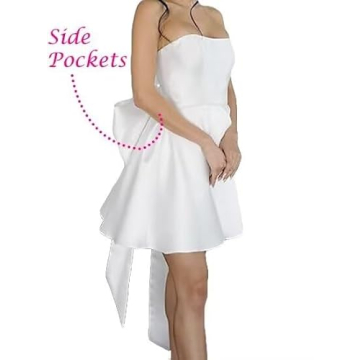 Stylish Satin Strapless Homecoming Dress for Teens