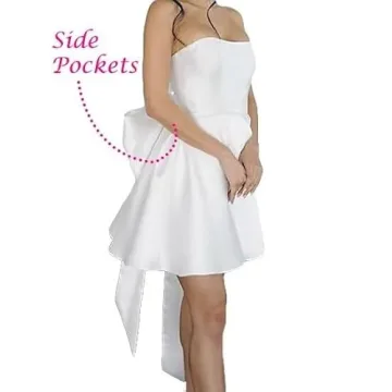 Stylish Satin Strapless Homecoming Dress for Teens