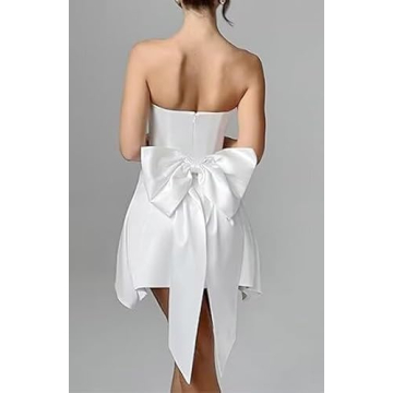 Stylish Satin Strapless Homecoming Dress for Teens