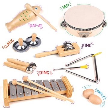 Chriffer Kids Musical Instrument Set for Creative Play
