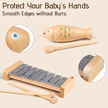 Chriffer Kids Musical Instrument Set for Creative Play