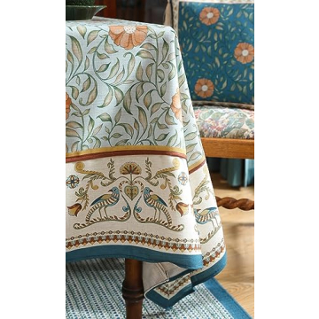 Patdrea Designer French Linen Tablecloth - Elegant Dining Decor