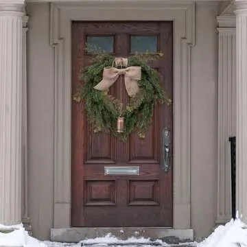 Vintage Norfolk Pine Christmas Wreath - 21 Inch Decor