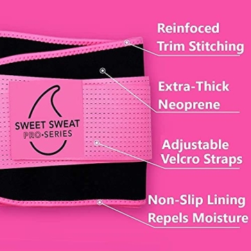 Sweet Sweat Pro-Series Waist Trimmer - Adjustable Support