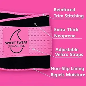 Sweet Sweat Pro-Series Waist Trimmer - Adjustable Support
