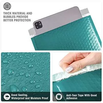 Metronic Bubble Mailers - Waterproof Padded Envelopes for Shipping