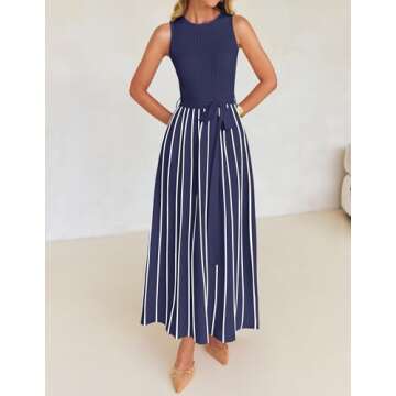 ZESICA Women's Summer Sleeveless Midi Dress - Elegance for Every Occasion