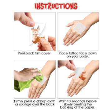 ArtCreativity Individual Christmas Tattoos for Kids - Set of 144-2 Inch Nutcracker Temporary Tattoos for Kids in 12 Festive Designs - Christmas Party Favors for Kids Stocking Stuffers For KIds