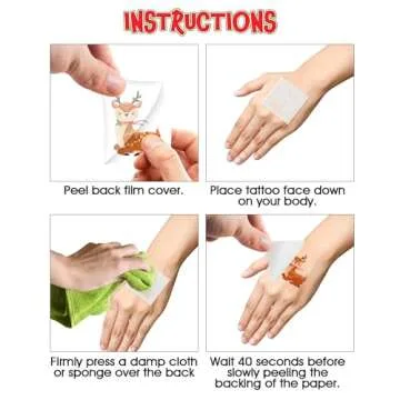 ArtCreativity Individual Christmas Tattoos for Kids - Set of 144-2 Inch Nutcracker Temporary Tattoos for Kids in 12 Festive Designs - Christmas Party Favors for Kids Stocking Stuffers For KIds