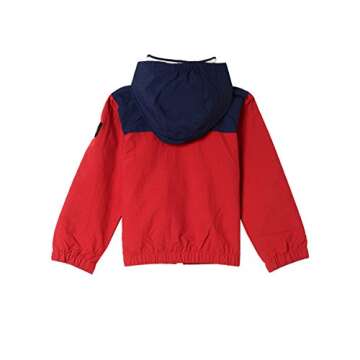 Nautica Big Boys' Signature Shell Jacket Legacy, Red Rouge, 10-12