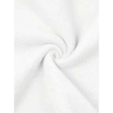 LASLULU Womens Fuzzy Cropped Hoodies Sport Athletic Hoodie Sexy Long Sleeve Pullover Tops Sweater Fleece Lined Sweatshirt(White Medium)