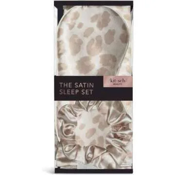 Kitsch Satin Sleep Set - Luxurious & Soft Leopard Design