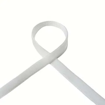 QIANF Vintage White Velvet Ribbon, 3/8 Inch X 25Yd
