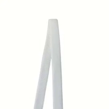 QIANF Vintage White Velvet Ribbon, 3/8 Inch X 25Yd