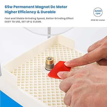 Portable ANBULL Stained Glass Grinder for Art Projects