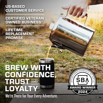 COLETTI Bozeman Percolator Coffee Pot Perfect for Camping