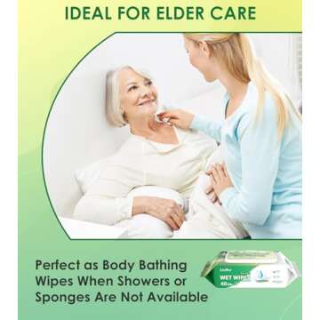 Buy LivDry Adult Wet Wipes for Gentle, Large Cleaning