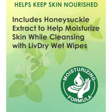 Buy LivDry Adult Wet Wipes for Gentle, Large Cleaning