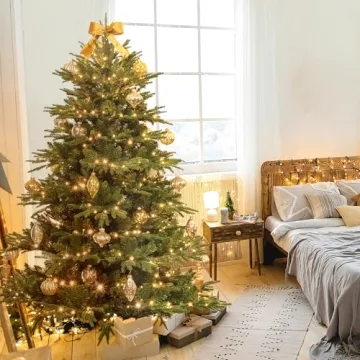 Mercury Glass Finish Christmas Ornaments Set of 8