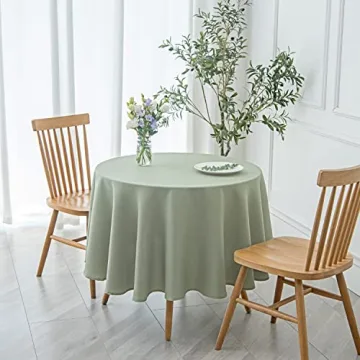 Elegant 70 Inch Round Tablecloth - Wrinkle-Free & Spill-Proof