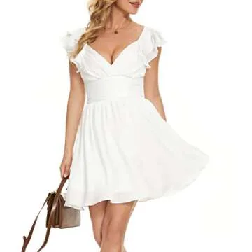 Flattering V-Neck Dress for Weddings and Graduations 2023
