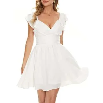 Flattering V-Neck Dress for Weddings and Graduations 2023