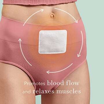 Rael Heating Pad, Herbal Heating Patches - Period Heating Pads for Cramps, Heat Therapy, Ultra Thin Design, On The Go Size, for All Skin Types (15 Count)