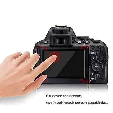 ZLMC GR III screen protector for Ricoh GR III, 9H hardness 0.3mm ultra-thin tempered glass screen protector for Ricoh GR III digital camera, full coverage edge to edge protection [3pcs]